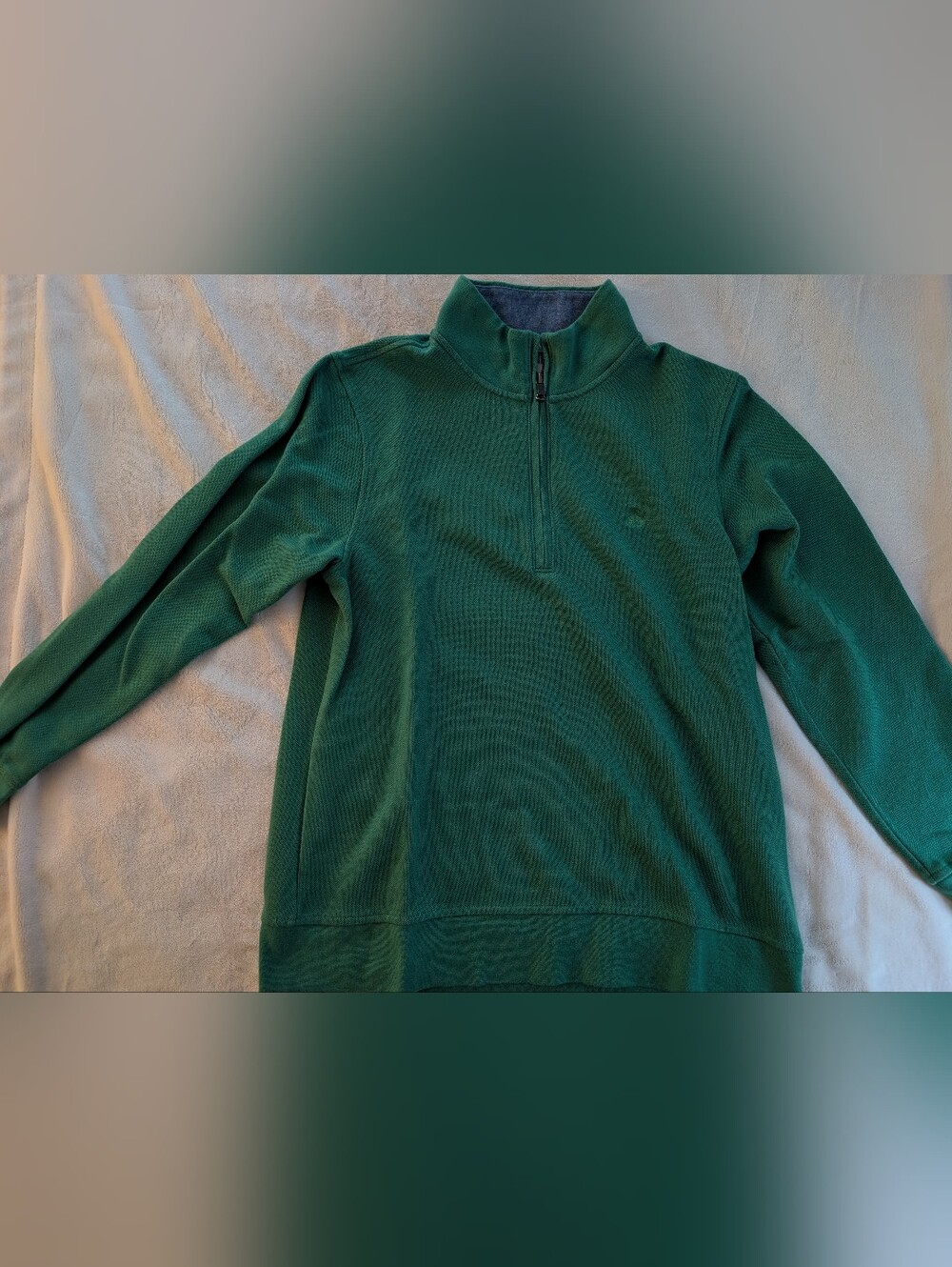 Brooks Brothers Green 1/4 Zip Sweater